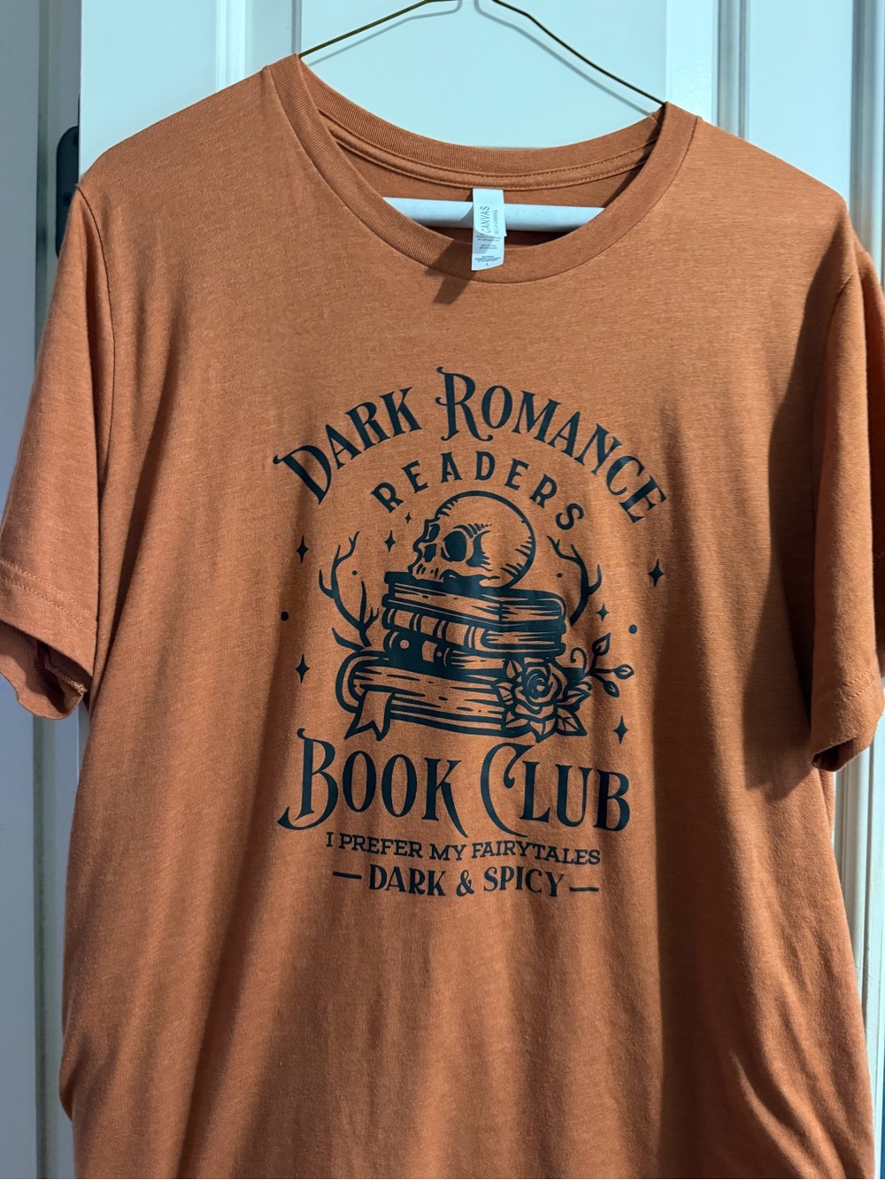 Dark Romance Book Club Graphic Tee - Rust Orange